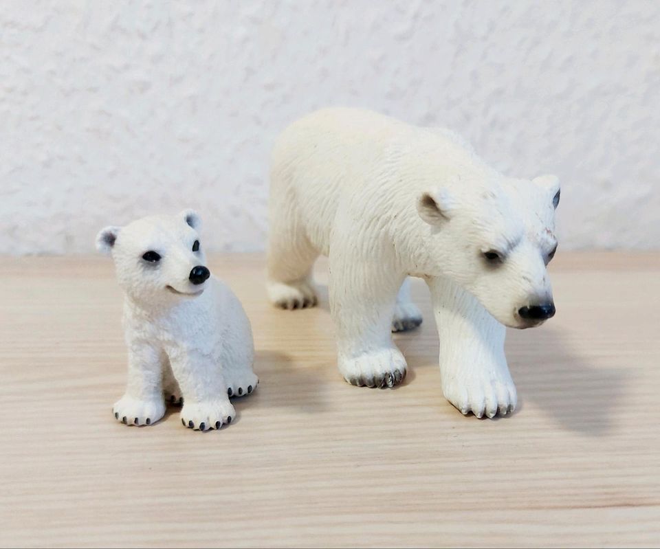 Schleich, Eisbär mit Jungtier in Leipzig