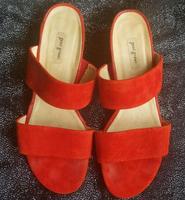Paul Green damen Pantoletten gr.38, 5 rot fast neu, Wildleder West - Höchst Vorschau
