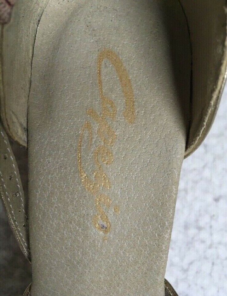 Capezio Tanz Salsa Pumps Gold 8cm Gr. 37,5 in Bellheim