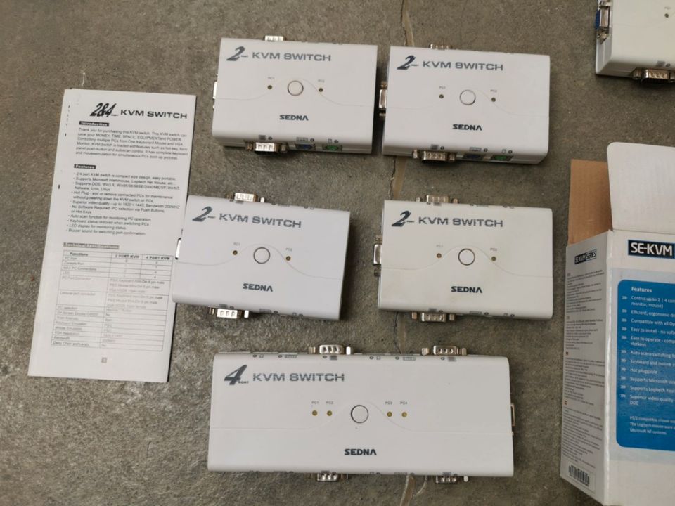 Sedna KVM Switch 2 + 4 SE-Kvm switch Ports Netzwerk in Reichertshofen