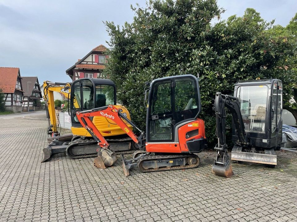 Suche / Ankauf Bagger Kubota Wacker Neuson JCB Takeuchi uvm. in Rheinau