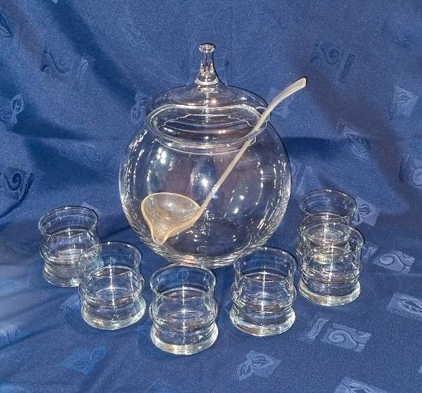 Bowle-Glas + Gläser, Maibowle Set in Herne