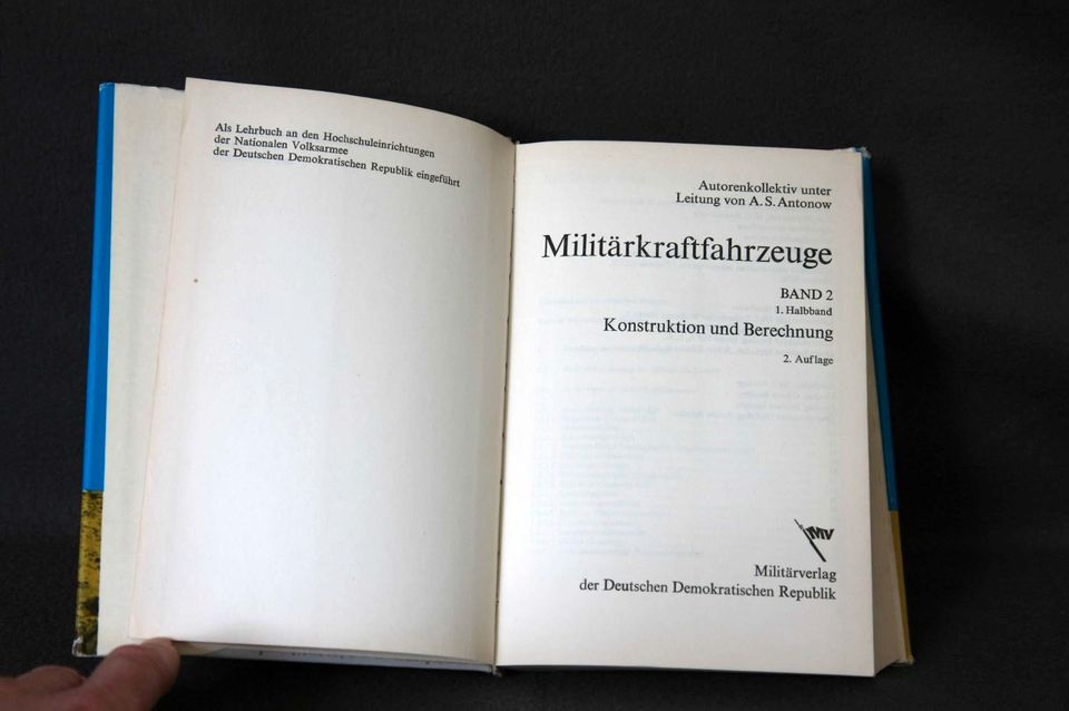 Militärkraftfahrzeuge Buch Konstruktion und Berechnung Band 2.1 in Pulsnitz