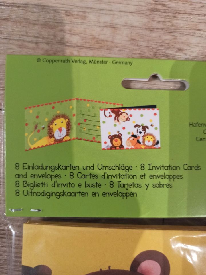 4x 8 Einladungskarten mit Umschlag für den Kindergeburtstag, NEU in Emsdetten