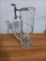 Bierkrug Bierglas Glaskrug mit Zinndeckel Niedersachsen - Oetzen Vorschau
