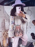Boho Hippie Ibiza Kunstfelljacke mit Pailletten Onesize Neu Niedersachsen - Freren Vorschau