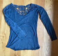 Khujo ♥️ Vintage XL (42) grau blau Longsleeve Shirt Spitze Nordrhein-Westfalen - Warendorf Vorschau