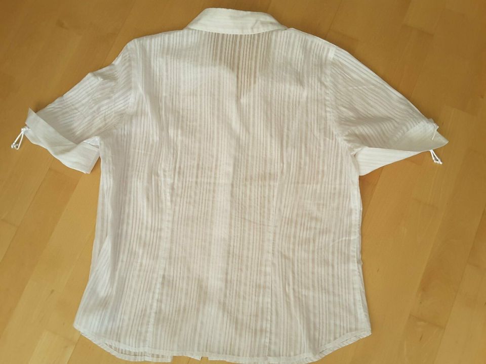 Bluse ☆ weiß ☆ Kurzarm ☆ Gr. 38/40 in München