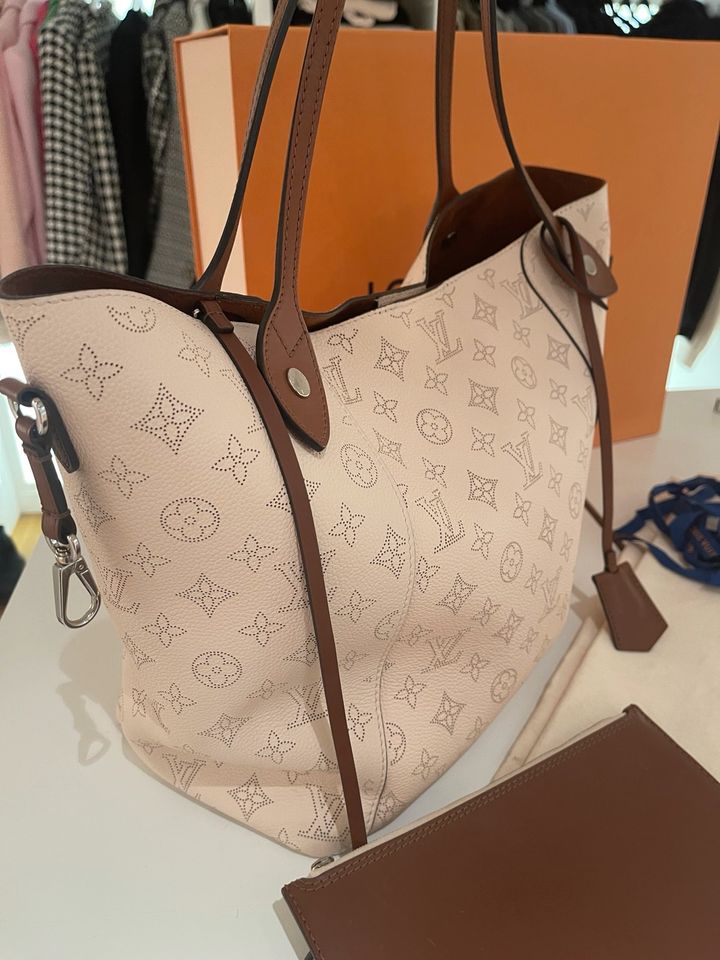 Louis Vuitton Hina MM Mahina Creme braun Fullset in Kelkheim