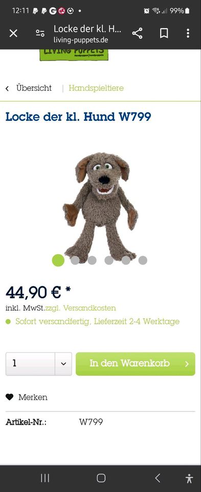 Hund von Living Puppets in Essen