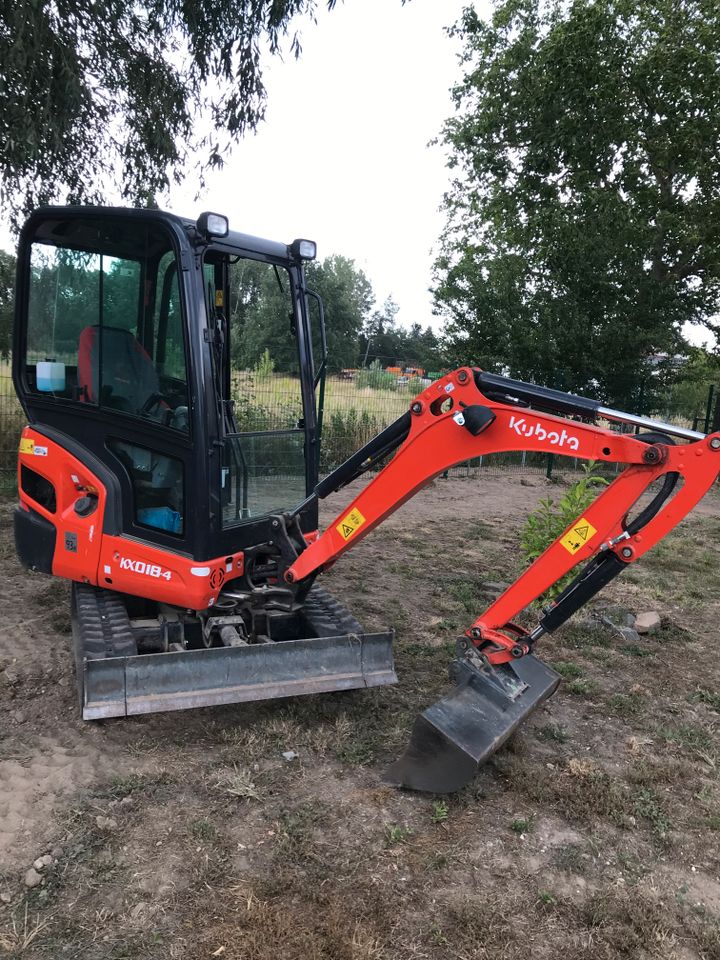 Kubota 1,8t Bagger Minibagger mieten, ohne weitere Kosten in Naunhof