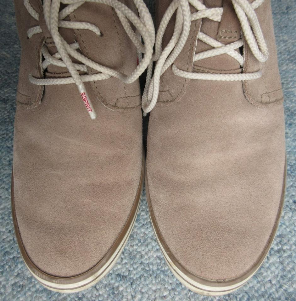 ESPRIT Keil-Stiefeletten Wildleder grau-br, Gr 40 Plateau-Bootie in Bremen