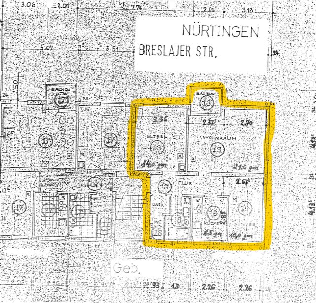 Geschmackvolle 3-Raum-Wohnung mit Balkon und EBK in Nürtingen in Nürtingen