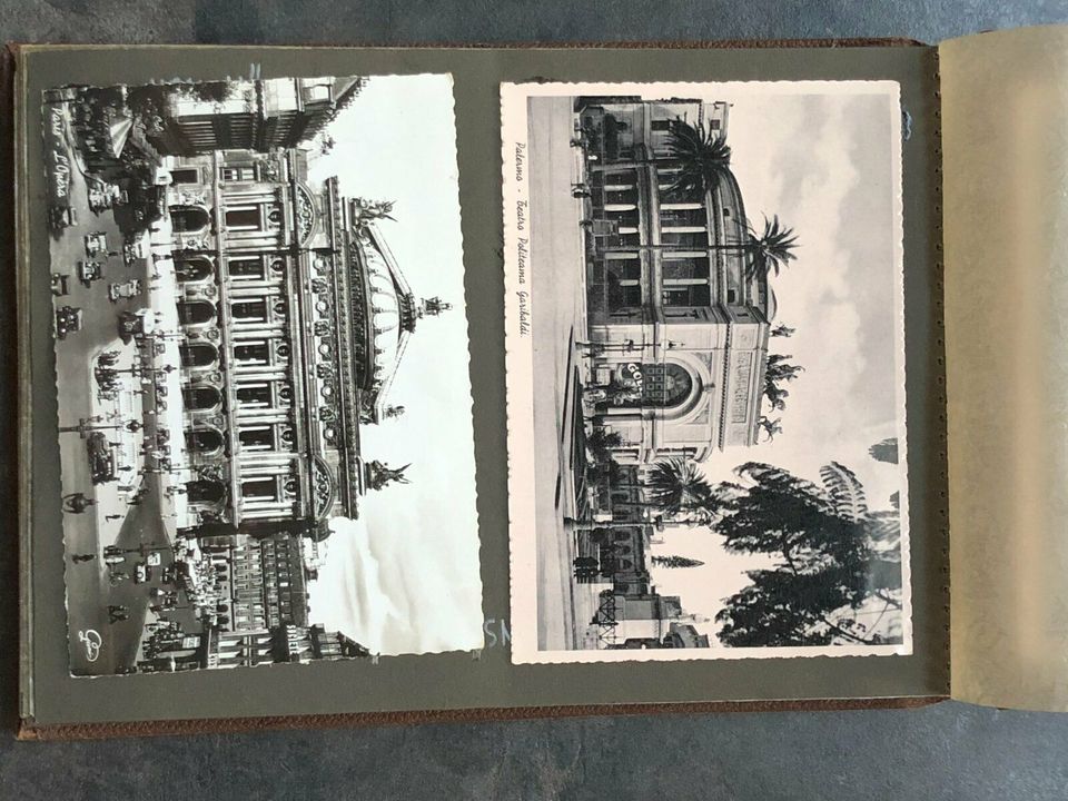 Altes Fotoalbum mit 56 Ansichtskarten, Paris, Wien, Palermo...... in Taufkirchen München