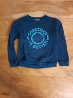 Pullover H&M blau mit Frontdruck, Gr 134/140 Hessen - Liederbach Vorschau