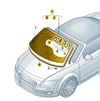 Windschutzscheibe 8J7845099E  Audi TT 2007-2014 Hessen - Michelstadt Vorschau