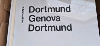 Original Zuglaufschild Hamburg-Genova, Dortmund-Genova Hessen - Büttelborn Vorschau