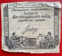 Frankreich 50 Sol Banknote 1793 Lübeck - St. Lorenz Nord Vorschau