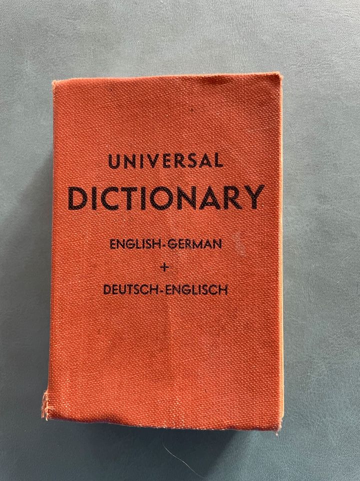 Wörterbuch von 1930 aus US Kriegsgefangenschaft 2. Weltkrieg in Ilmenau