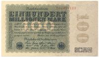 100 Millionen Mark - Reichsbanknote vom 22.8.1923 - Banknote Rheinland-Pfalz - Westhofen Vorschau