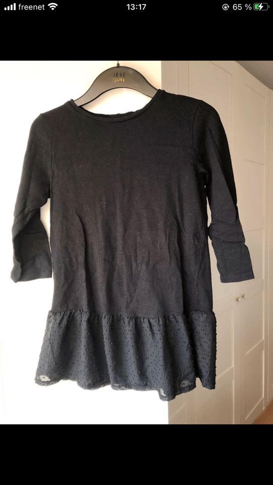 Pullover 3/4 arm schwarz plumetis schößchentop Pulli baumwolle xs in Hannover