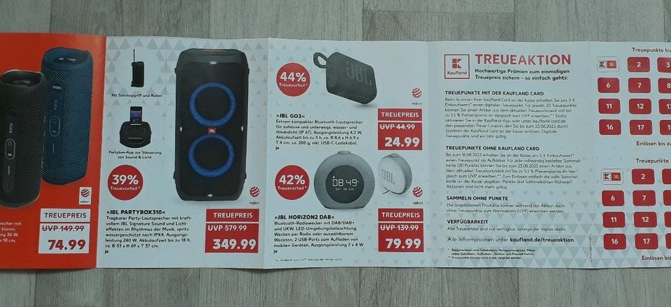 Kaufland Treuepunkte JBL z.B. 20 - 200 in Schwerte