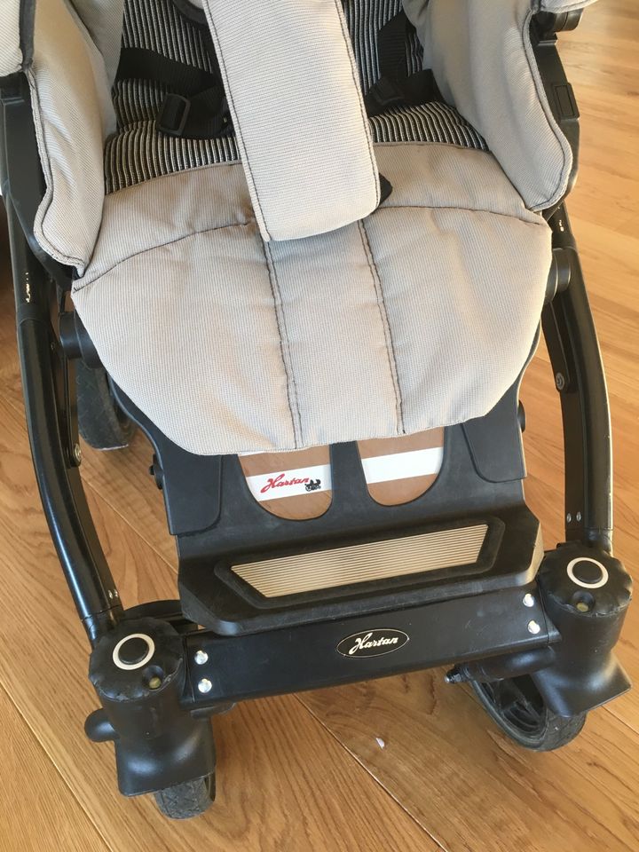 Kinderwagen Buggy Hartan Racer GT schwarz grau / beige in Köln