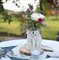 Makramee Gläser mittel Teelicht / Vase Hochzeit Boho Deko Kr. München - Ismaning Vorschau