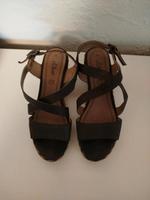 S. Oliver Sandalen Leder braun Keilabsatz Schuhe Sommer Bayern - Stegaurach Vorschau
