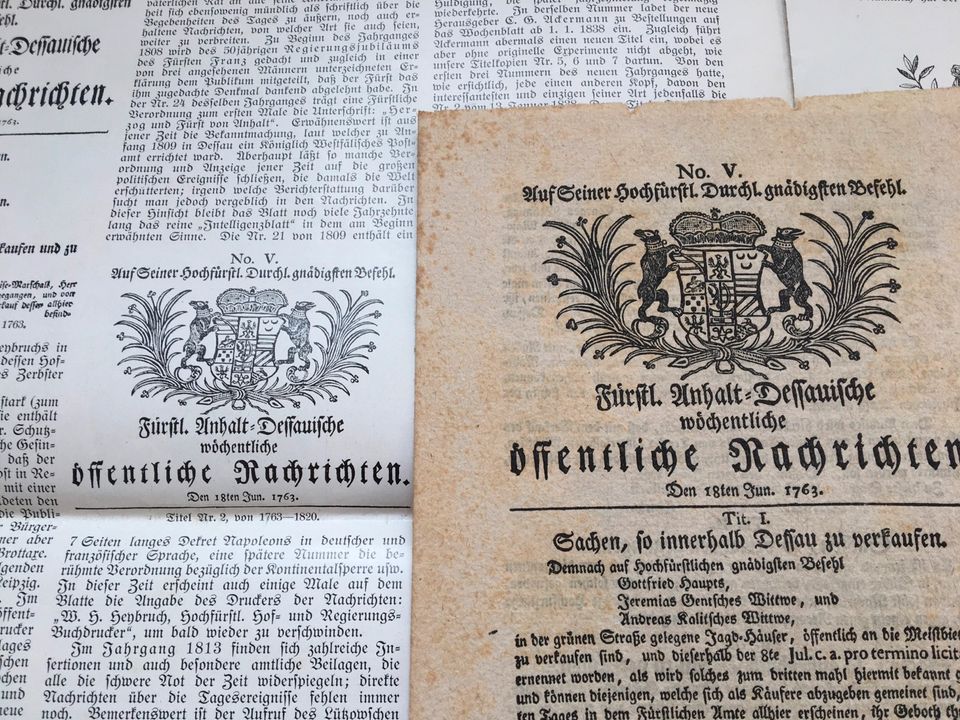 Anhaltischer Staatsanzeiger, Dessau Zeitung, Deutsches Reich 1913 in Dessau-Roßlau