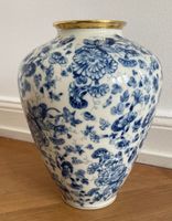 Vase KPM Krister (30 cm) Weiß mit blauen Blumen und Goldrand Berlin - Schöneberg Vorschau