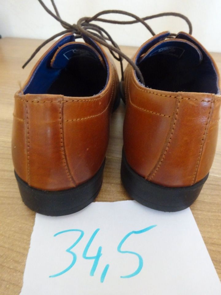 Leder Schuhe Größe 34,5 und Gürtel 80cm NEU = zusammen 40,00€ in Visbek