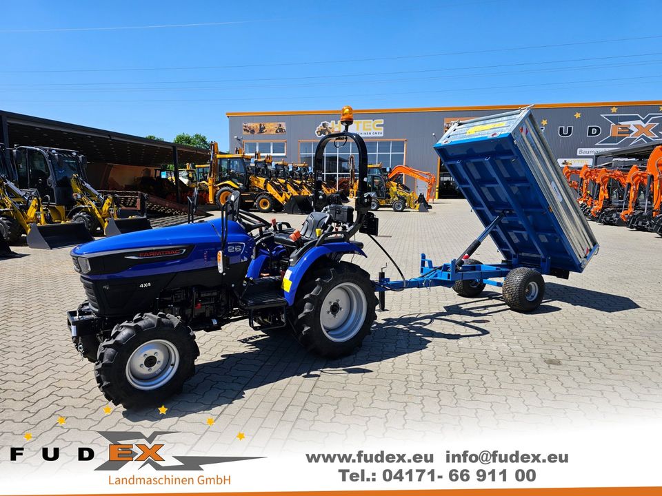 Farmtrac 26 ANGEBOT inkl. Einachsanhänger 1,5t Kleintraktor Fudex Traktor in Winsen (Luhe)