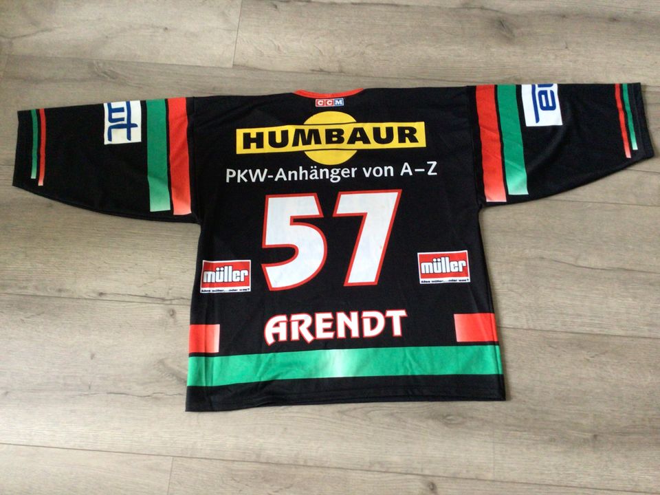 Augsburger Panther Trikot ARENDT Original-Unterschriften in Saarbrücken