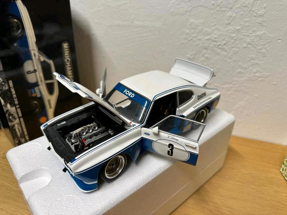 K. Ludwig #3 Ford Capri RS-3100 DRM 1975 Modellauto 1:18 '75 K. Ludwig #3 Ford Capri RS-3100 DRM 1975 Modellauto 1:18 '75