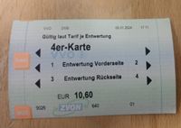 Fahrkarte VVO 4ER-KARTE S-Bahn, Bus, Straßenbahn, Fähre Sachsen - Pirna Vorschau
