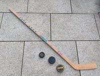 Eishockeyschläger für Kinder Holz mit 3 Puck Bayern - Uehlfeld Vorschau