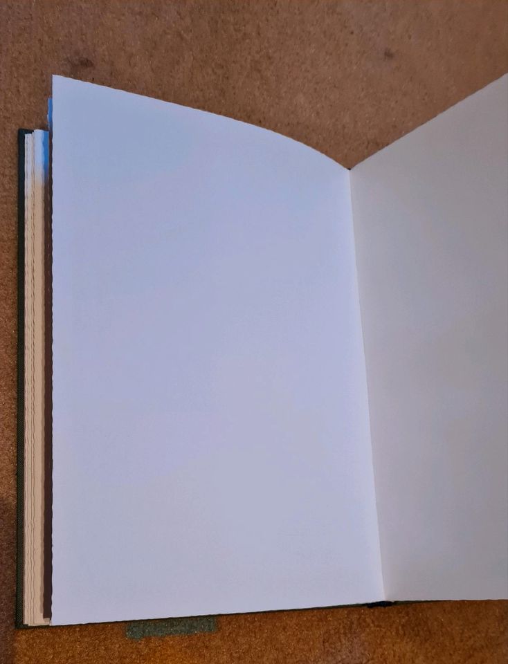 Gebundenes Buch handgeschöpftes Papier Bütten Wasserzeichen neu in Kulmain