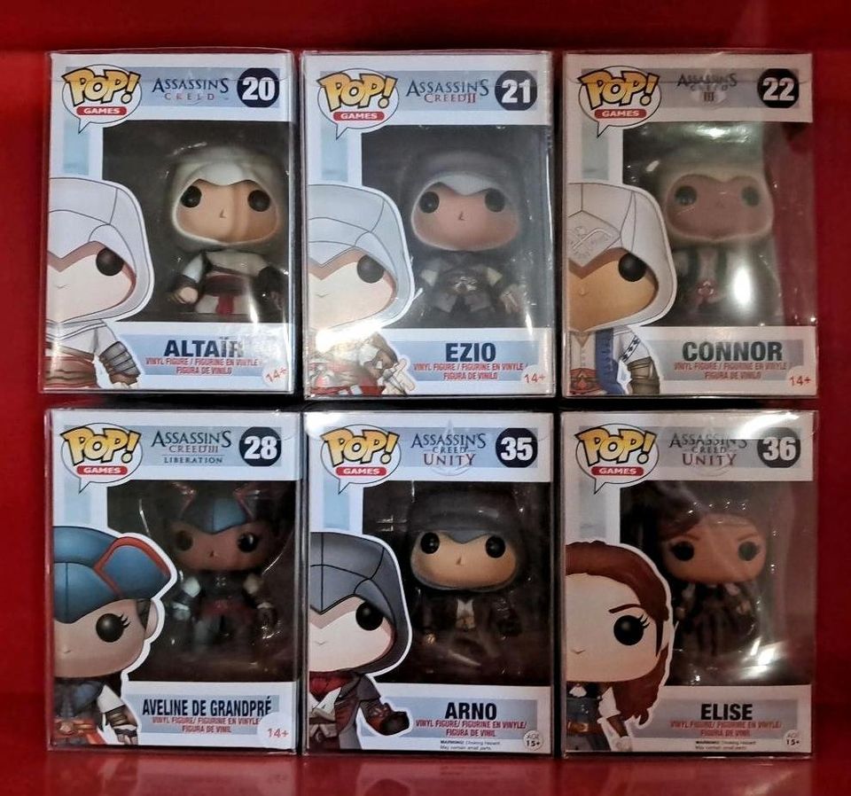 Assassin's Creed Funko Arno Elise Ezio Aveline Altair Connor in Keppeshausen