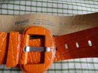 Vanzetti by BGM Lack Leder Gürtel L85xB6 Schnalle orange neu Hannover - Mitte Vorschau