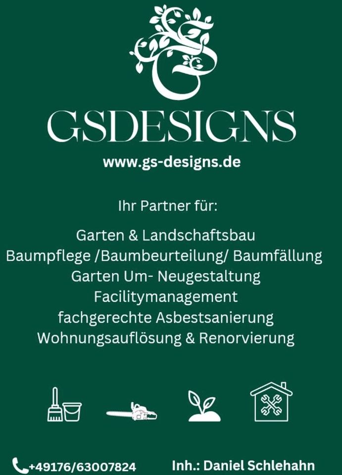 Garten Neu-Umgestaltung/ Asbest/ Hausmeister in München