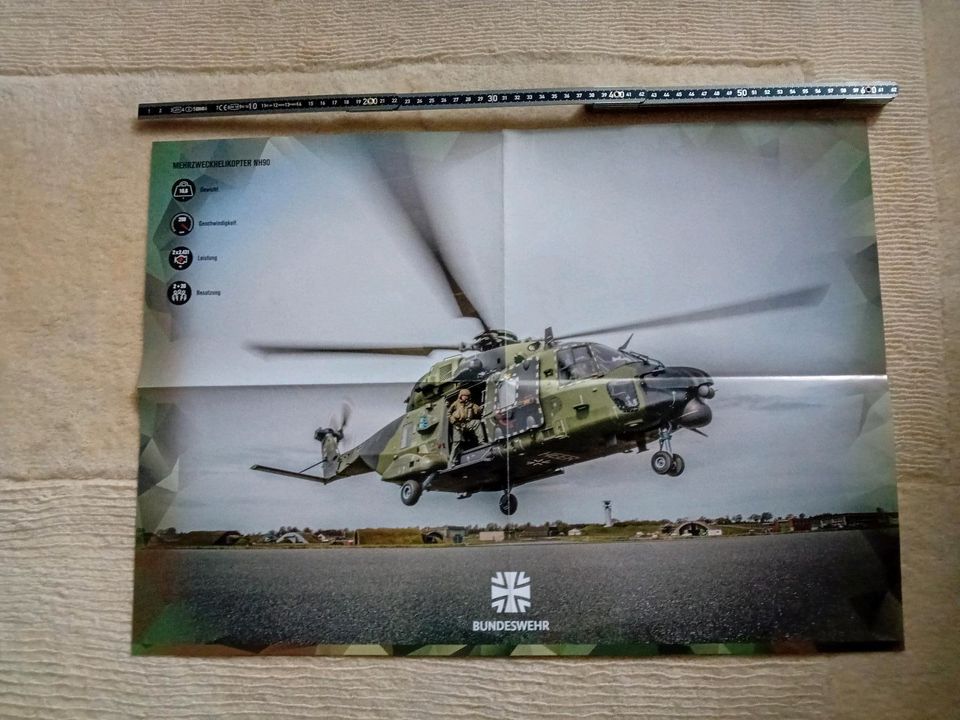 Plakat Poster Bundeswehr Mehrzweckhubschrauber NH90 in Rottweil