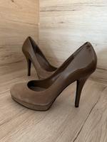Zign High Heel Pumps Taupe Gr.39 Lack/Leder Verlauf Absatzschuhe Bayern - Augsburg Vorschau