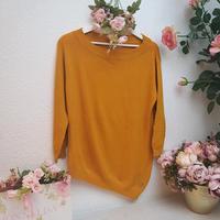 ❤ Hailys Fashion ❤ curry gelb oranger Pullover 3/4 Arm schräg Hessen - Solms Vorschau