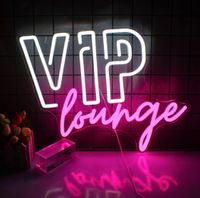 VIP Lounge LED Neon Schild Wandlampe Leuchtreklame Beleuchtung Hessen - Bebra Vorschau