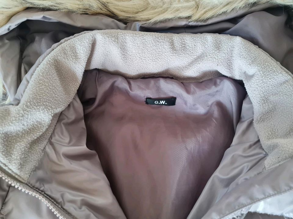 Mantel Damen Winterjacke Gerry Weber taupe Größe 40 42 in Wiesmoor