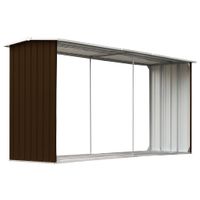 Brennholzlager Brennholzregal Stahl 330x92x153cm Braun Bayern - Bad Kissingen Vorschau