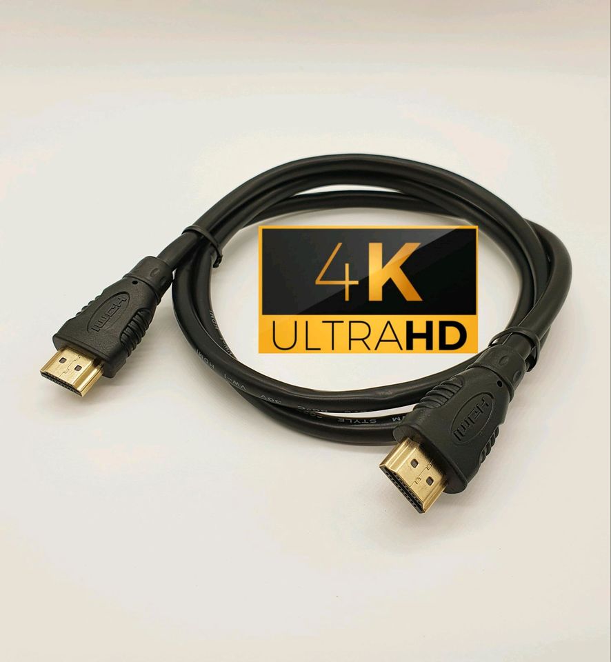 1m Premium HDMI Kabel 4K UHD 1080p vergoldet Neu in Neumünster