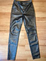 Hose Leggins Silber grau schwarz Baumwollmischung Gr. 36 Köln - Nippes Vorschau