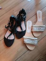 Sandalen/Pantoletten/Zehentrenner, Zara, Gr. 37 NEU je Duisburg - Rheinhausen Vorschau
